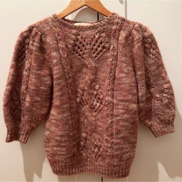 🤎Sezane Mohair Wool Knit Short Sleeve
Sweater Giulia XXL🤎 - Picture 3 of 8